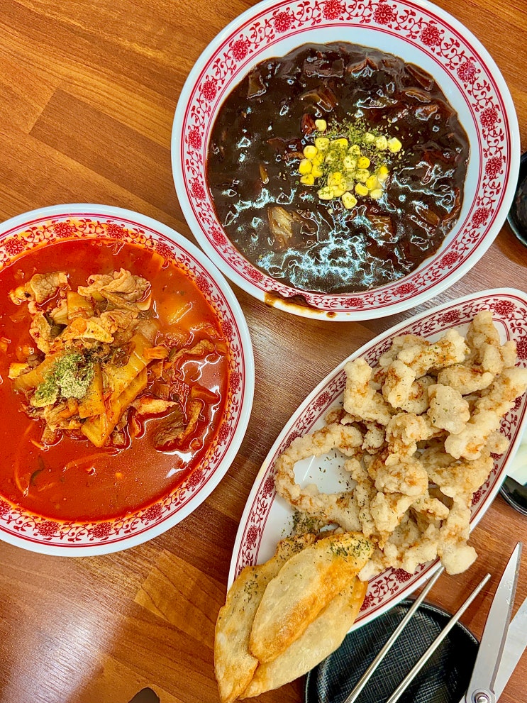  구미 짬뽕 맛집, 불향 가득 교동짬뽕 한 그릇 아이랑 짜장면