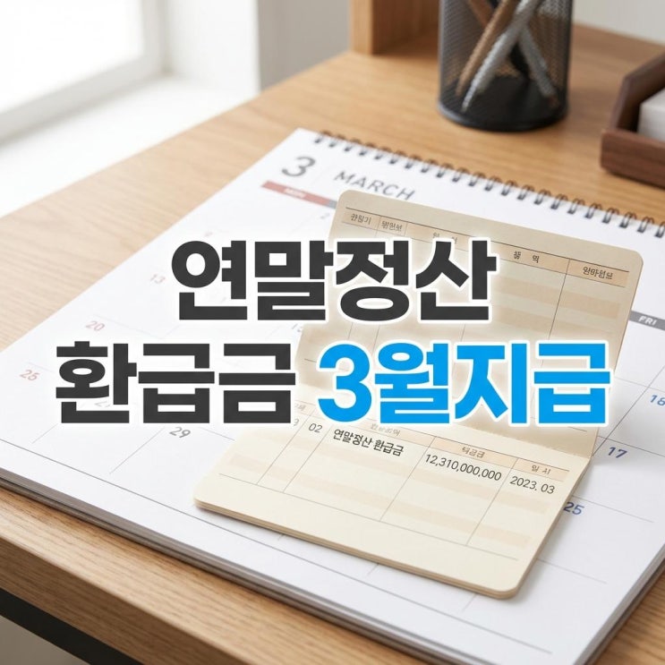  연말정산 환급금 3월지급 일정 완벽 정리 및 미지급 대처법 경정청구