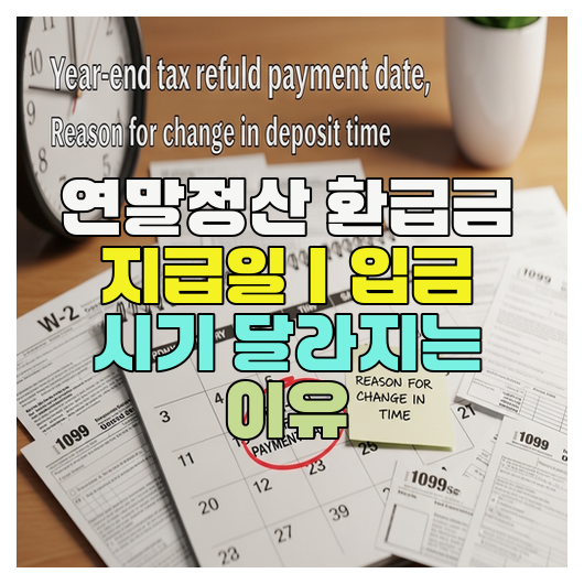  연말정산 환급금 지급일｜입금 시기 달라지는 이유