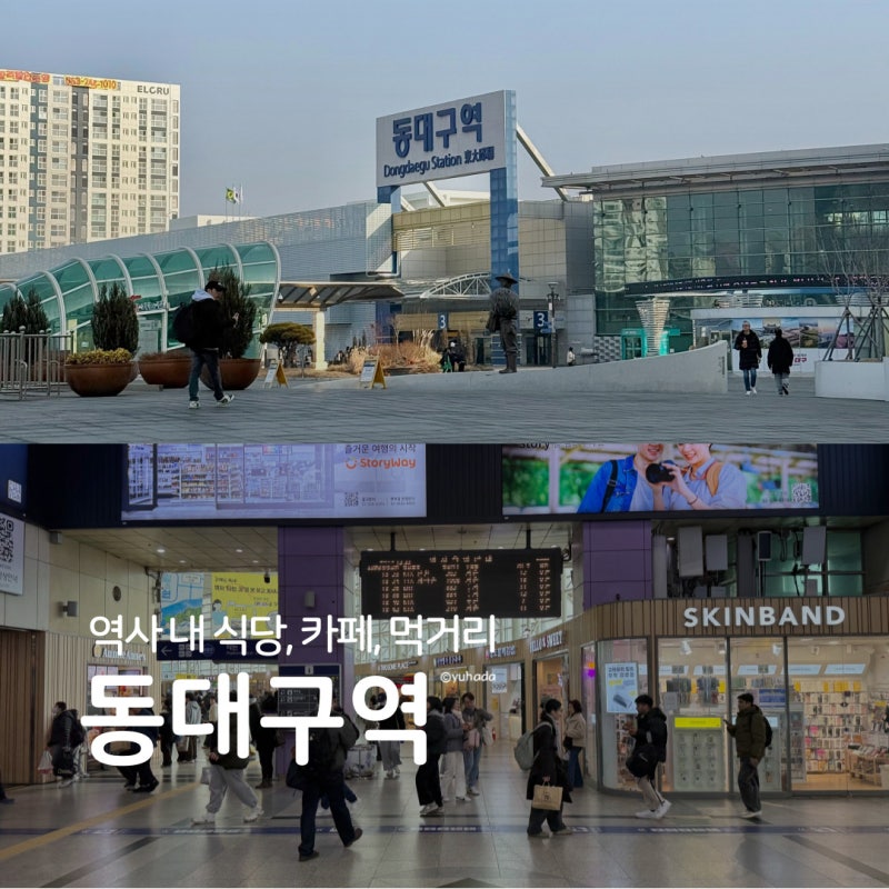 동대구역 역사 내부 식당 카페 간식 먹거리 시설