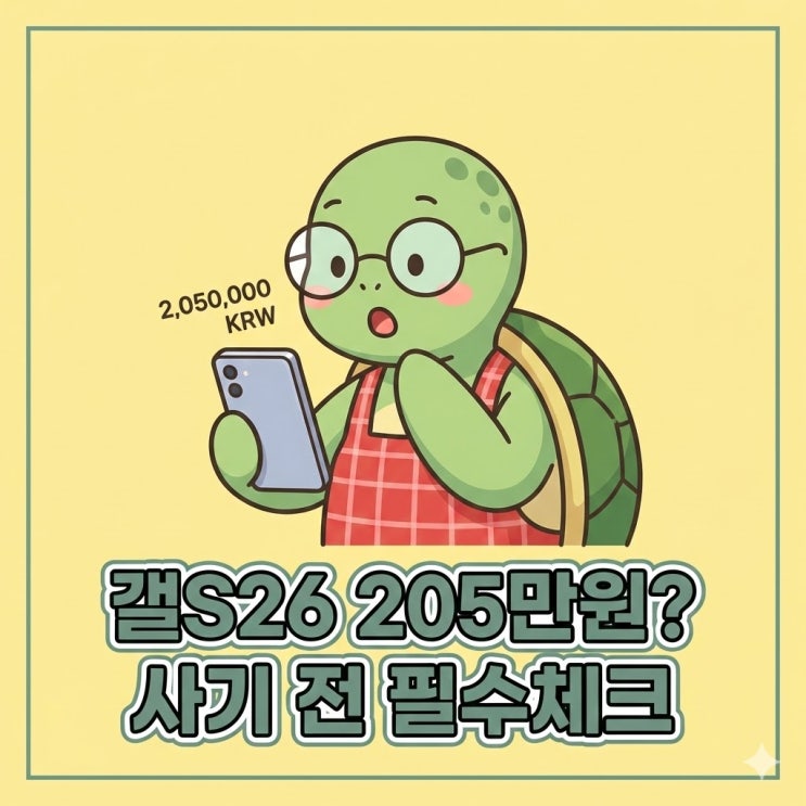  갤럭시 S26 울트라 205만원? 사전 예약 전 체크 3가지