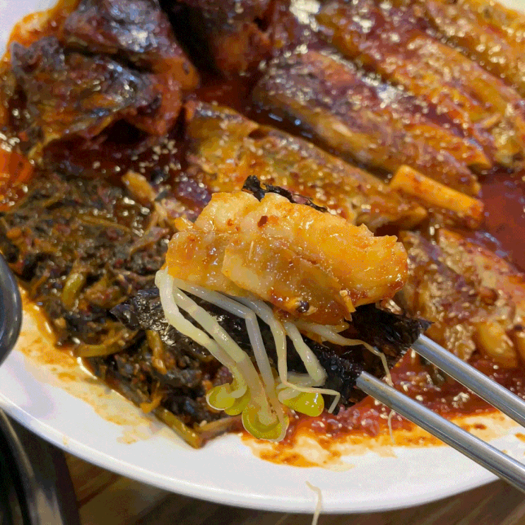  판암동코다리 맛집 만석코다리조림불쭈꾸미 | 매콤 짭짤 코다리 조림에 들깨 칼국수 조합, 이건 못 참아요!