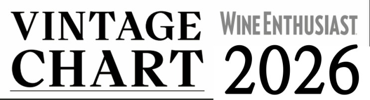  [빈티지차트] 2026 Wine Enthusiast 빈티지 차트 와인 스펙테이터 로버트 파커