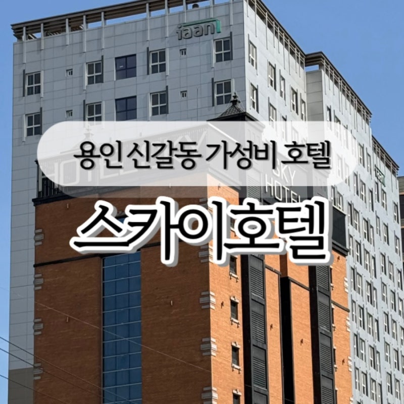 용인 신갈동 호텔 용인 기흥역 숙소 가성비 호텔 스카이호텔