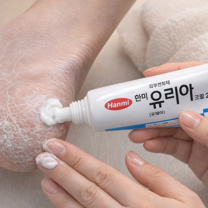 한미 유리아크림 가격 효과, 성분 및 사용법(약국 처방 발 각질 크림)