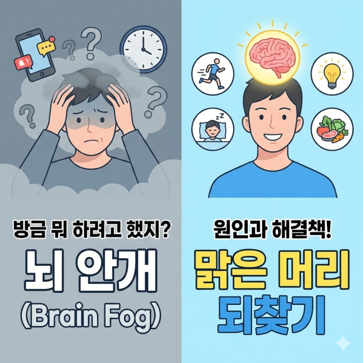  "방금 뭐 하려고 했지?" 머리가 멍한 '뇌 안개' 원인과 관리법