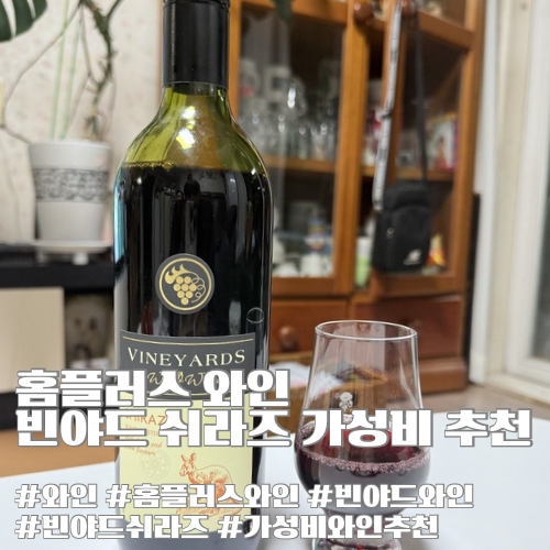홈플러스 와인 추천 빈야드 쉬라즈 가격과 맛 가성비 추천 (feat. L-주석산의 정체는?)