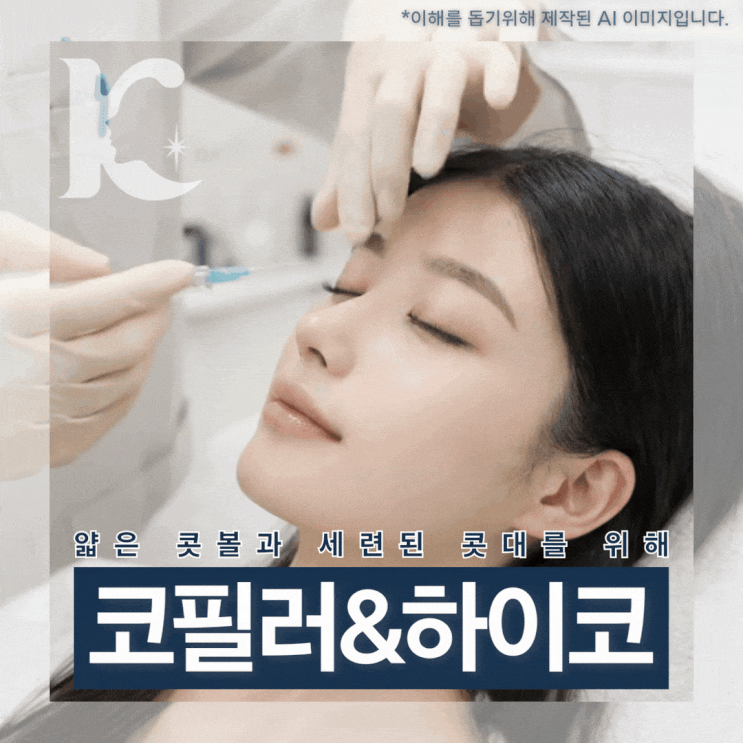  광주코필러 낮은 콧대 개선하는 하이코와 콧볼축소보톡스 조각주사 차이