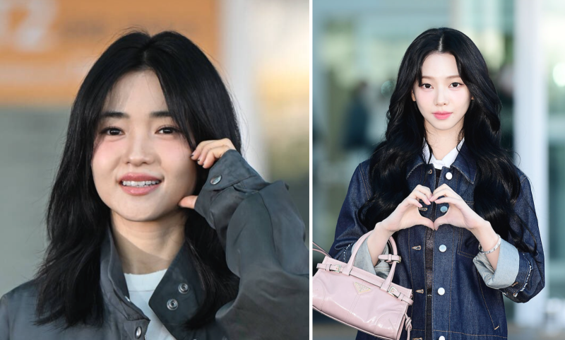 김태리 vs 카리나, 같은 프라다 다른 무드 밀라노 출국룩 전격 비교