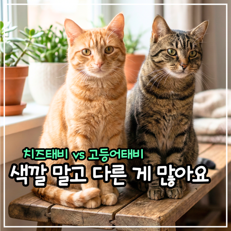 치즈태비 vs 고등어태비 고양이 성격 비교! 우리 냥이는 어떤 타입일까?