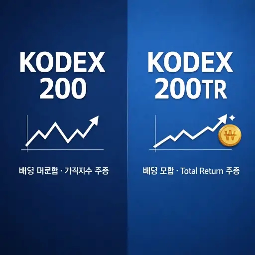 KODEX200 KODEX200tr etf 비교 뭐가 더 돈이 될까? 직접 굴려보고 느낀 차이