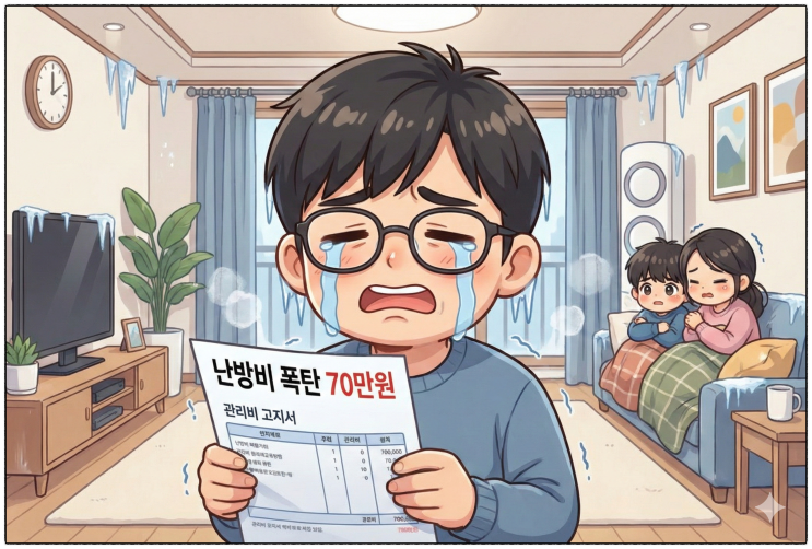  [아파트 관리비 분석] 70만 원 육박한 1월 관리비 실화? 다이소 방한 커튼으로 시작한 난방비 방어전
