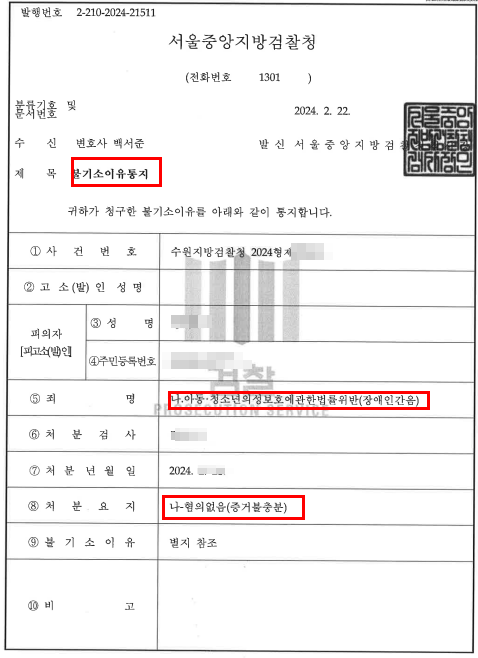  미성년자 장애인 성관계, 이렇게 무혐의 받아냈습니다.