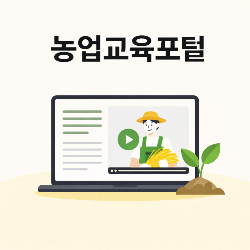 농업교육포털 어디부터 보면 덜 헤맬까?