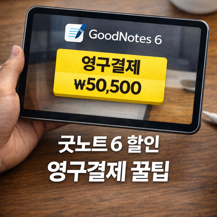  굿노트 가격 굿노트 6 영구결제(스페셜 에디션) 할인방법 실전 팁