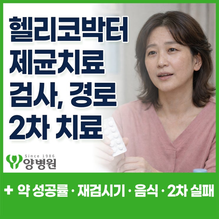  헬리코박터 제균치료부터 전염 경로 ·원인 · 재검 · 2차 치료 및 실패 까지 정리