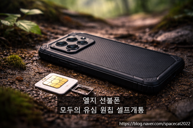 엘지 선불폰 모두의 유심 원칩 셀프개통 절차 정리하기