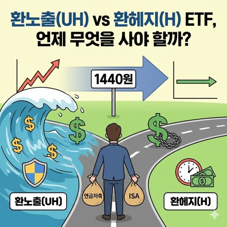  [2026 최신] 미국 주식 ETF 환노출(UH) vs 환헤지(H), 지금 당장 무엇을 사야 할까? (완벽 정리)
