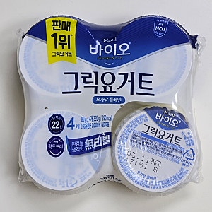 매일 바이오 그릭요거트 무가당 플레인 80g 가격 칼로리 영양성분 내돈내산 후기