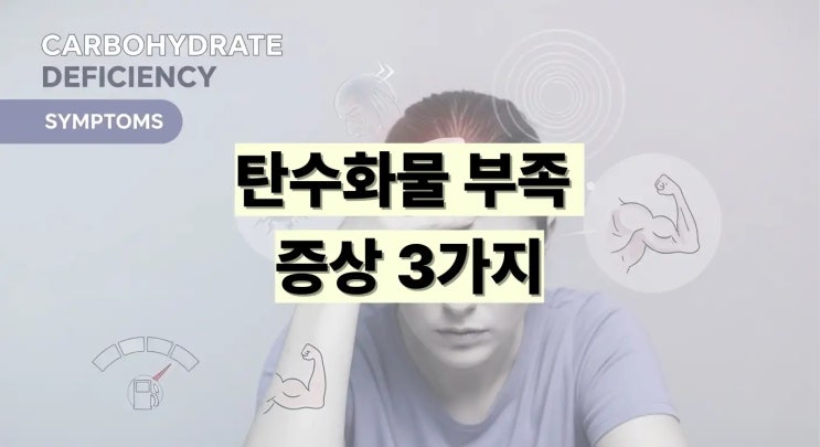  탄수화물 부족 증상 3가지, 대체 성분
