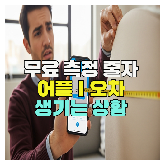  무료 측정 줄자 어플｜오차 생기는 상황