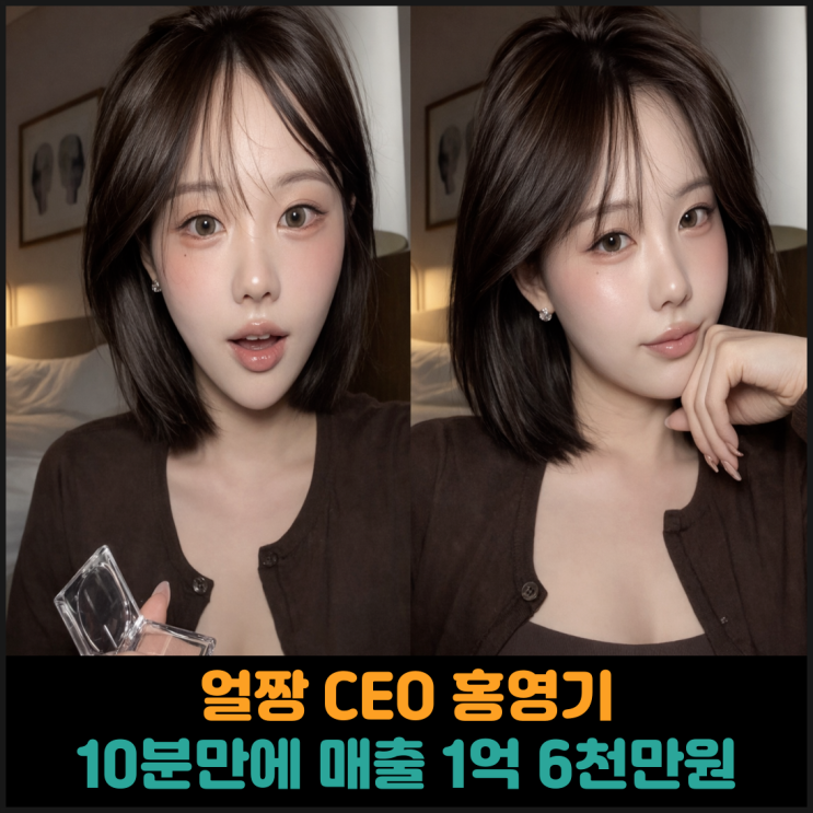  얼짱 CEO 홍영기, 10분만에 매출 1억 6천만원