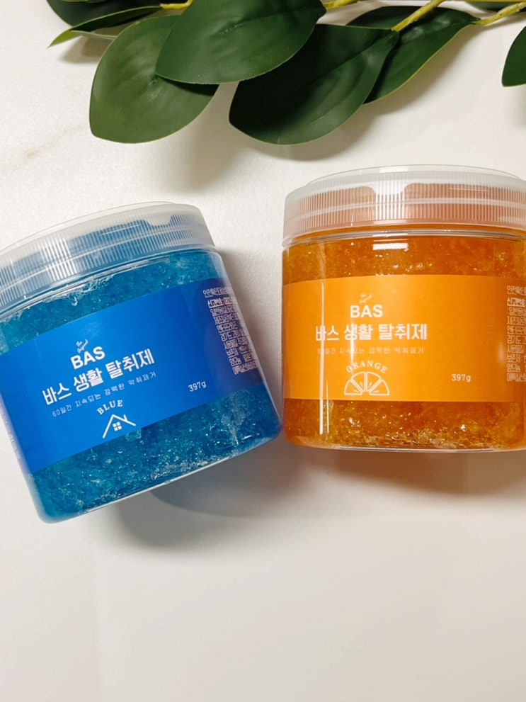  실내탈취제 바스 탈취제 블루 엘로우 겔 타입으로 빠르게 냄새 제거