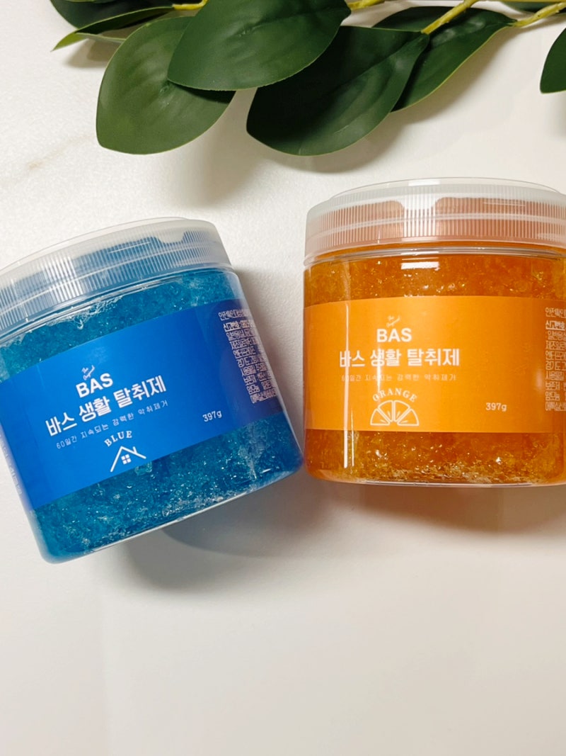 실내탈취제 바스 탈취제 블루 엘로우 겔 타입으로 빠르게 냄새 제거