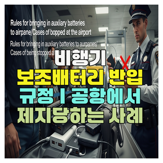  비행기 보조배터리 반입 규정｜공항에서 제지당하는 사례