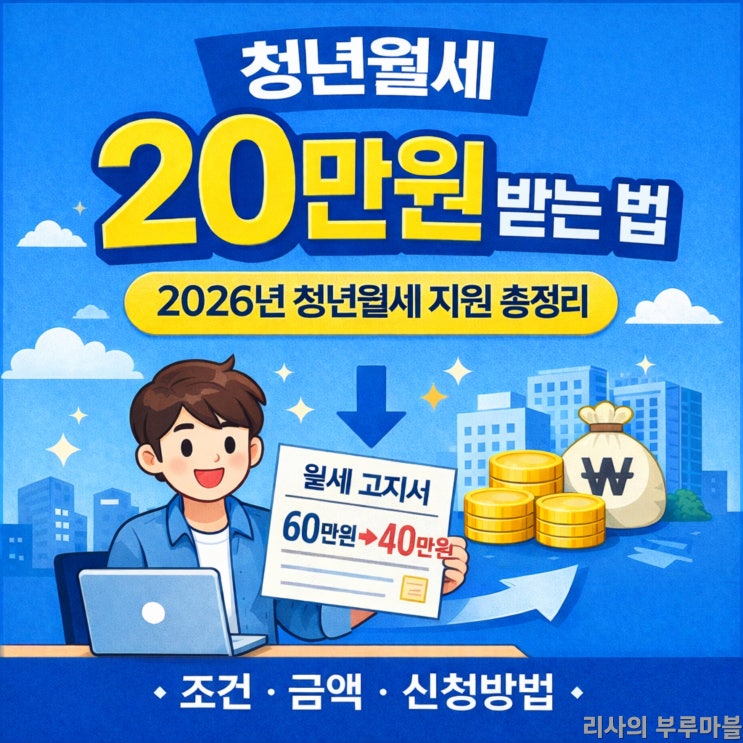  2026년 청년월세 지원사업: 최대 480만원 혜택, 나만 못받는 거 아니야?