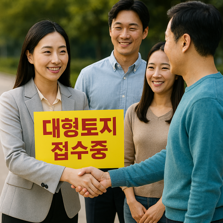  대형토지 매물 접수 중! ‘가격’보다 중요한, 어디에 팔아야 할지  고민합니다"