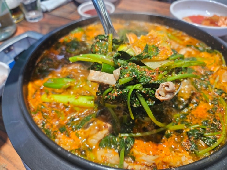  복대동점심 국밥 우암꿀꿀이순대 곱창전골에 모듬안주