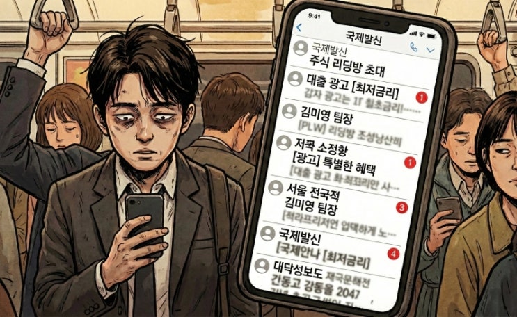  목요일 아침, 또 '주식 리딩방' 스팸 문자 받으셨나요?  앱 설치 없이 지긋지긋한 스팸/해외전화 1분 만에 싹 차단하는 스마트폰 숨은 기능