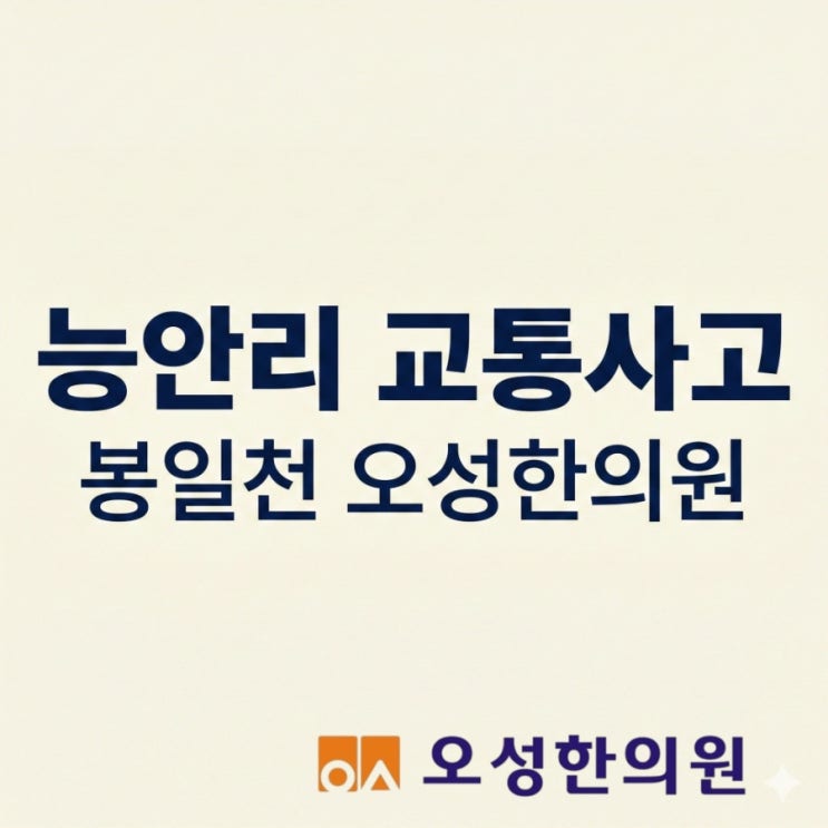  능안리 교통사고 한의원, 파주 오성 한의원
