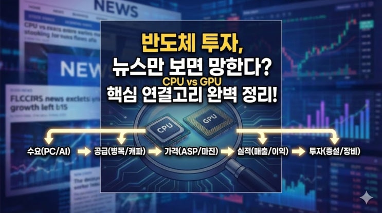  반도체 투자 입문, 왜 CPU·GPU부터 알아야 할까? 뜻·차이·뉴스 체크포인트
