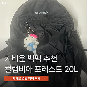 컬럼비아 포레스트 20L 패커블 경량 백팩 리뷰