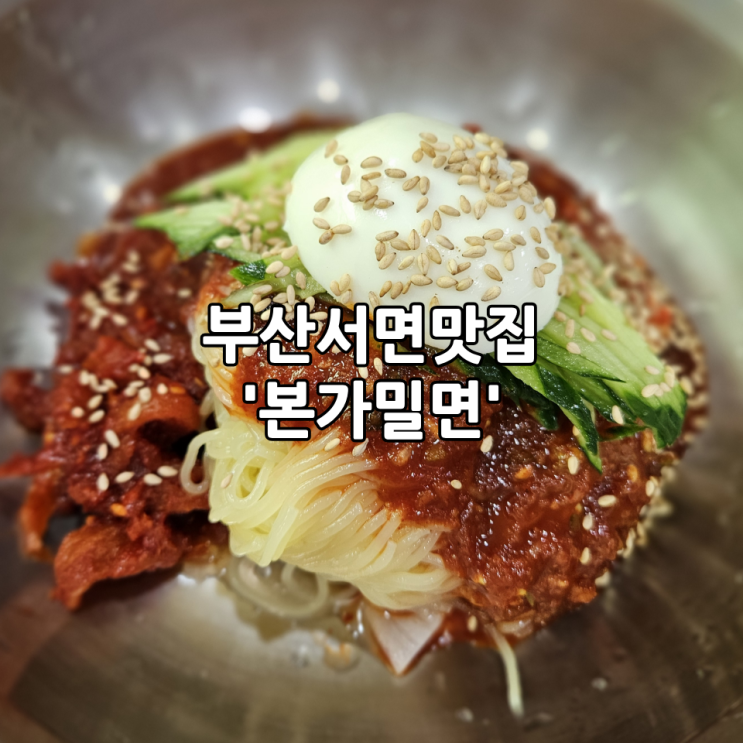  부산서면맛집 '본가밀면' | 부산 전통 밀면 맛집