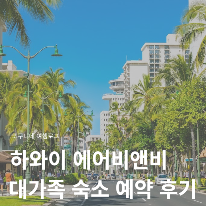  하와이 와이키키 에어비앤비 가성비 대가족 숙소 예약 후기 + 꿀팁 포함