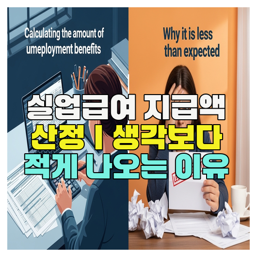  실업급여 지급액 산정｜생각보다 적게 나오는 이유