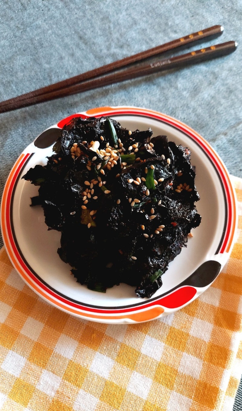 김무침 만드는법 곱창김 굽기 쪽파 마른김무침 묵은김 간단 반찬종류