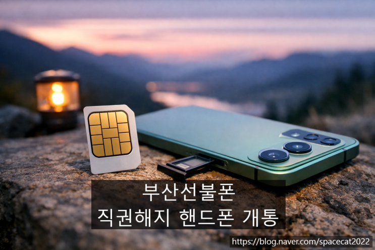  부산선불폰 유심 직권해지 핸드폰 개통 순서