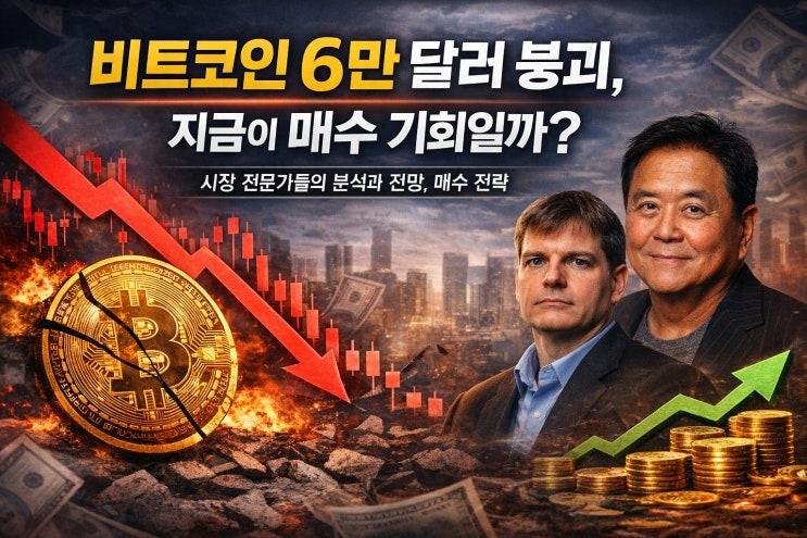  비트코인 6만 달러 붕괴, 지금이 매수 기회일까? 시장 전문가들의 분석과 전망, 매수 전략
