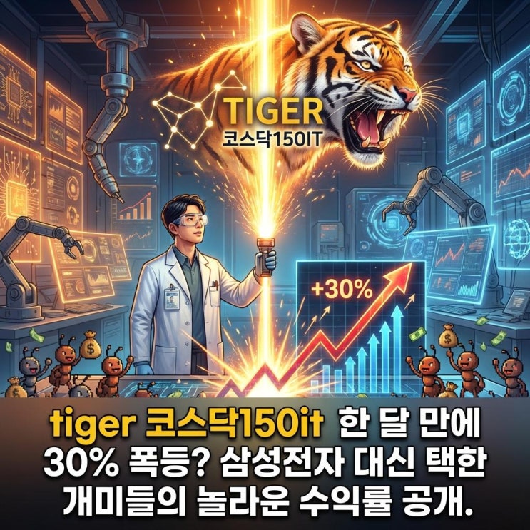  tiger 코스닥150it 한 달 만에 30% 폭등? 삼성전자 대신 택한 개미들의 놀라운 수익률 공개.