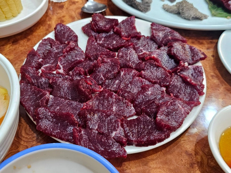  대구 동성로 근처 녹양 향촌점: 생고기 뭉티기 맛집 다녀온 후기 (어둠 속의 뭉티기 먹방)