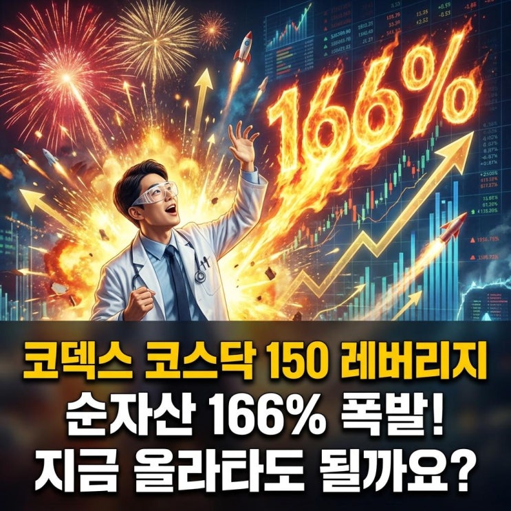  코덱스 코스닥 150 레버리지 순자산 166% 폭발! 지금 올라타도 될까요?