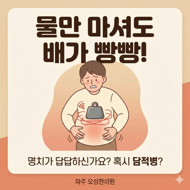  파주 약잘짓는 한의원 , 담적이 문제입니다