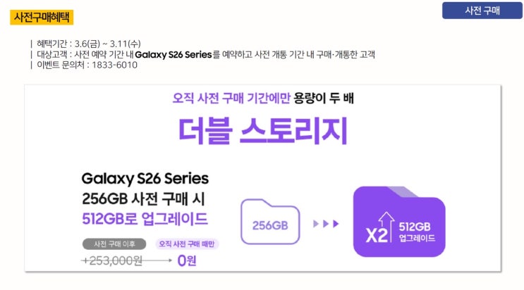  드디어 왔다! 갤럭시 S26 사전예약 혜택 4가지 총정리!
