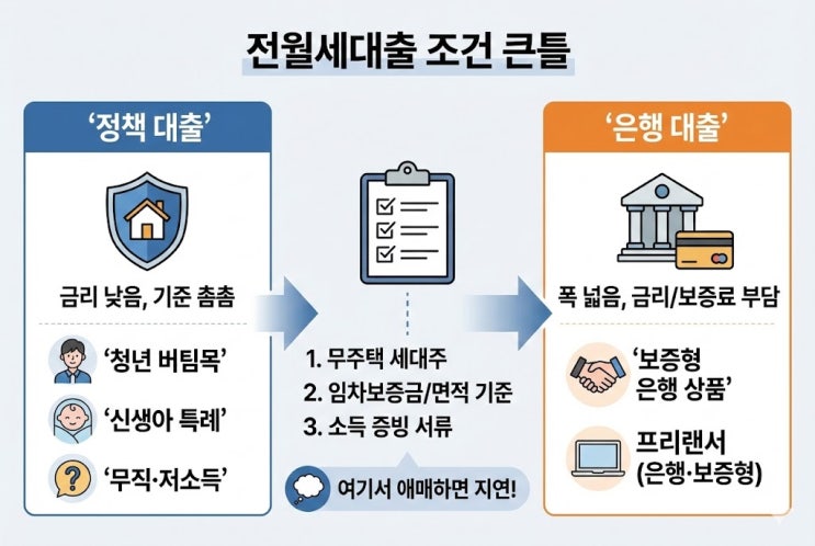  전월세대출, 무직자·프리랜서도 된다고요? 2026년 실제 가능한 조건