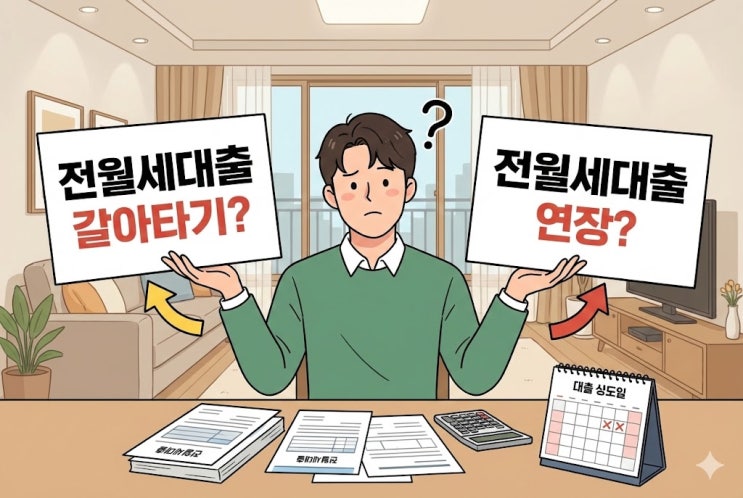  전월세대출, 갈아탈까 연장할까? 대환과 허그 안심전세대출 신청 전 따져볼 것