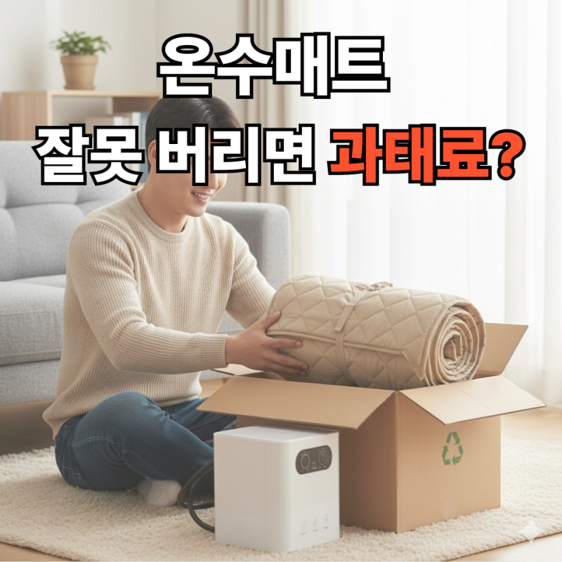 온수매트 버리는 법 분리배출부터 무상 수거까지 총정리